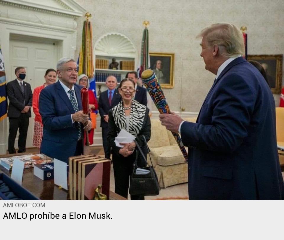 ABot2024's tweet photo. AMLO prohíbe a Elon Musk. https://t.co/jsb16aM3F7
