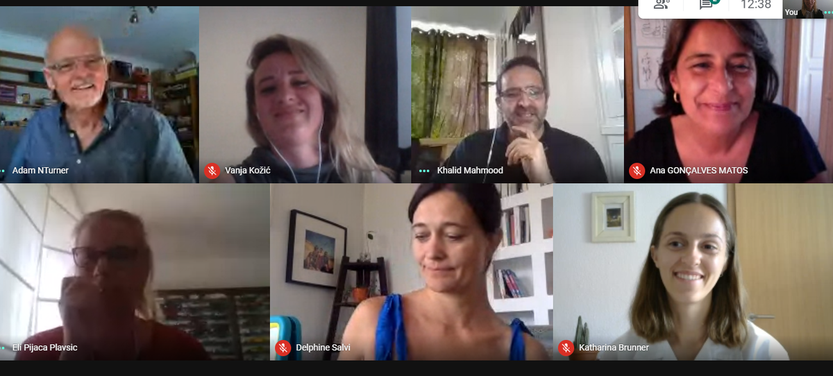 ProjectCANDIICE's tweet photo. CANDIICE monthly progress meeting July 2020. Thanks to our partners for their enthusiasm and making wonderful contributions. The project is making a good progress despite of COVID-19 challenges. @NECE_Network @ecorysuk @fsohr @tetesdelart @nova_fcsh @EurosocDigital @SDSALeicester https://t.co/ddfes50Tyw