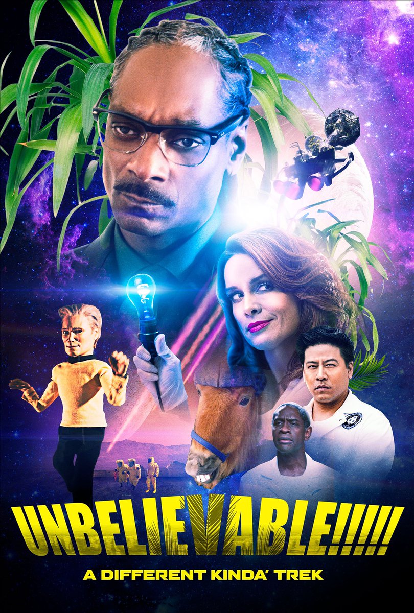 Super proud to be an official promotional partner for #Unbelievable!!! Produced by Snoop Dogg and starring over 40 trek actors more details coming soon check out this trailer instagram.com/p/CB8o80llqgL/…