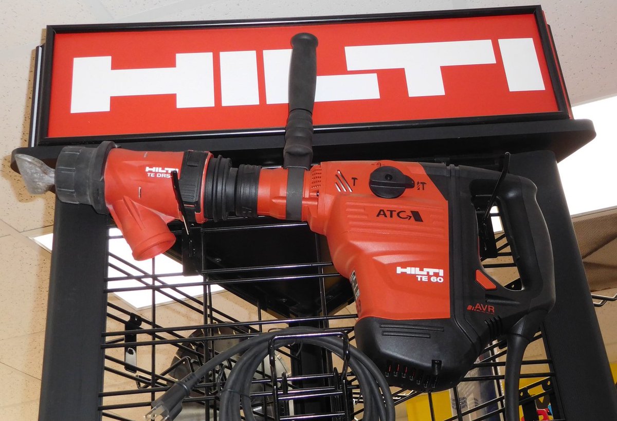 Need a demolition hammer? Rentalex offers a large selection of demolition hammer rentals such as the #Hilti TE 60-AVR rotary #hammer ideal for concrete drilling and chiseling. Call us at (813)971-9990 to get a quote on the Hilti 60-AVR hammer! #rotaryhammer #hiltihammer
