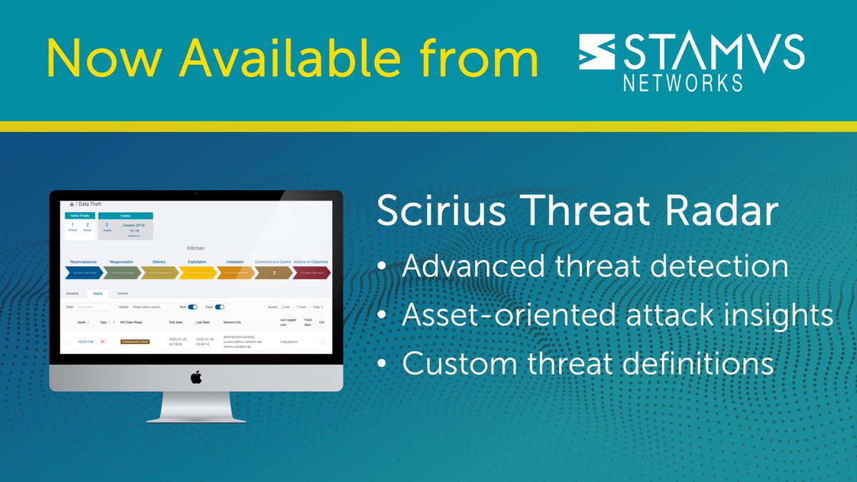 StamusN's tweet photo. Scirius Threat Radar adds advanced threat detection, asset-oriented attack insights, custom threat definitions. #scirius #cybersecurity #threathunting #threatdetection #threatresponse 
 https://t.co/OzWMMBmkks https://t.co/ptbS8tz2M5