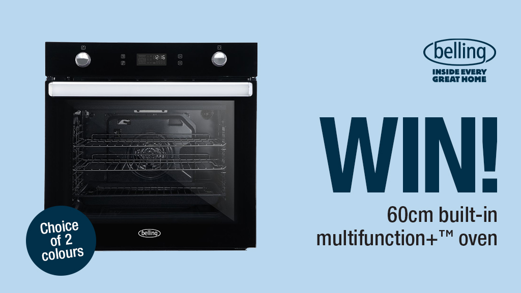 HughesDirect's tweet image. Be sure to enter our latest prize draw to #WIN a @BellingUK 60cm Built-In multifunction+™ Oven!
Simply follow us @HughesDirect &amp;amp; RT 🍀🎁
Ends 29/07/20, Ts&amp;amp;Cs apply - hughes.co.uk/competition-te…