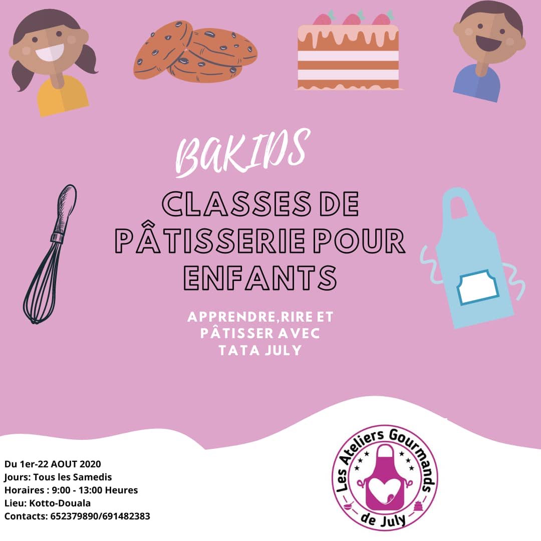Pikin4God's tweet photo. "Maman, regarde le gâteau que j’ai fait🤩"

Classes de pâtisserie, #BAKIDS, pour les plus petits 🤗 (De 4 à 18 ans)

📍Kotto, Douala
📆 tous les samedis du 1er au 22 Août 
💰: je voulais écrire DM 🤔 mais bon c’est 20K par 🧒 
📞: 652379890 - 691482383 https://t.co/6BmlmoVdWJ