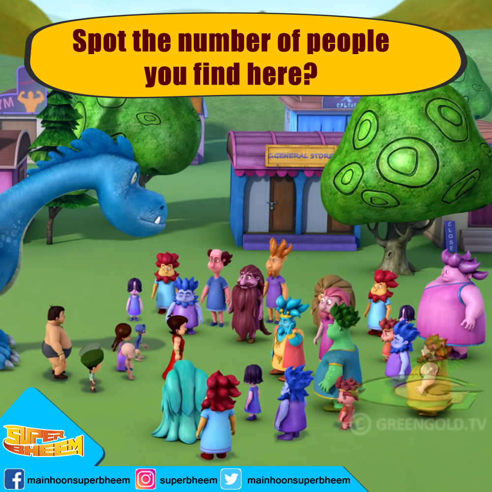 SuperBheem's tweet photo. Spot the number of people you find here?
Let us know your answer!
#superbheem #planetexploration #spotthepeople #stayhome https://t.co/LWOTIjYK5a