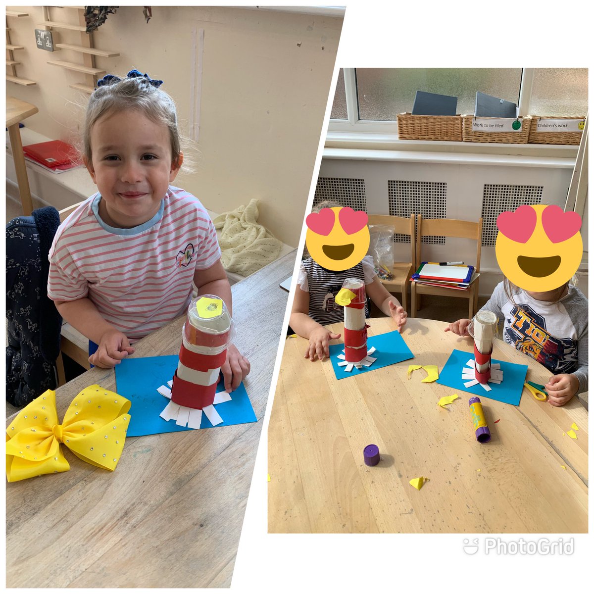 holycrosssthel1's tweet image. EYFS have made their own lighthouses💕 #EYFS #TheLighthouseKeeper’sLunch