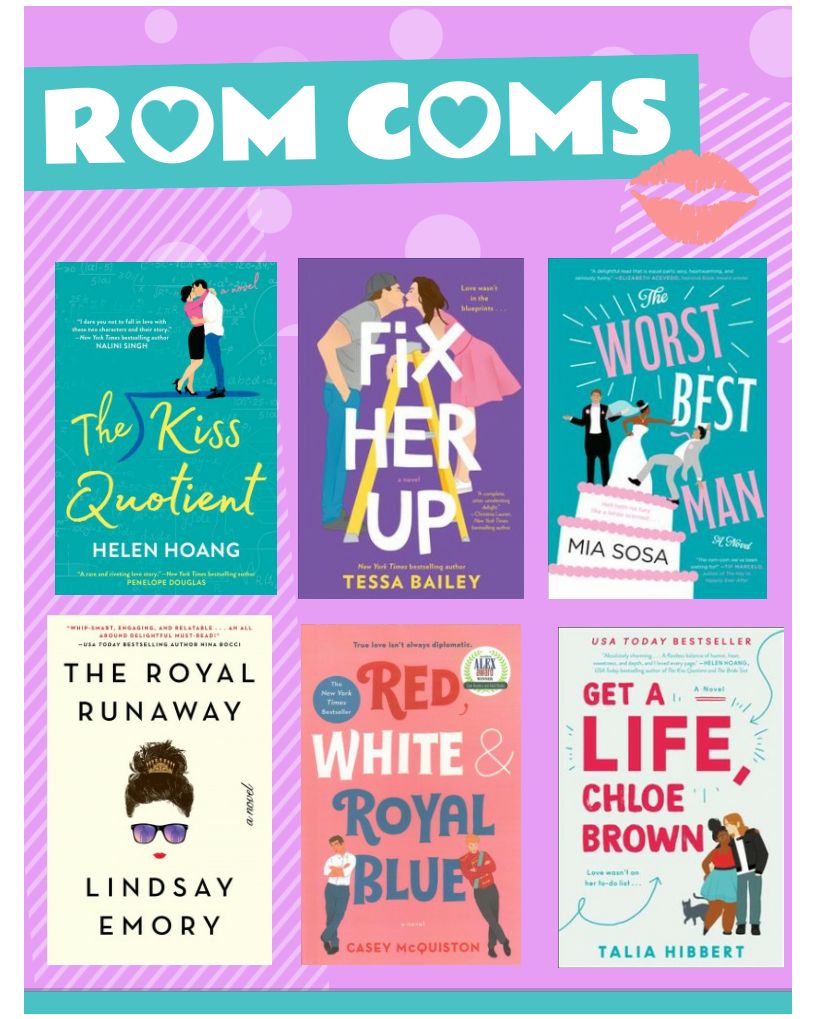 barbarabushlib's tweet photo. Ready for a reading list that is pure escapism!?!? Well, enjoy our romcom reading list for everyone who considers You've got Mail to be a national treasure! All available on OverDrive & Libby! #HCPL #barbarabushlibrary #tomhanksforever #readingromance #foxbooks https://t.co/7HvVkHhsbM