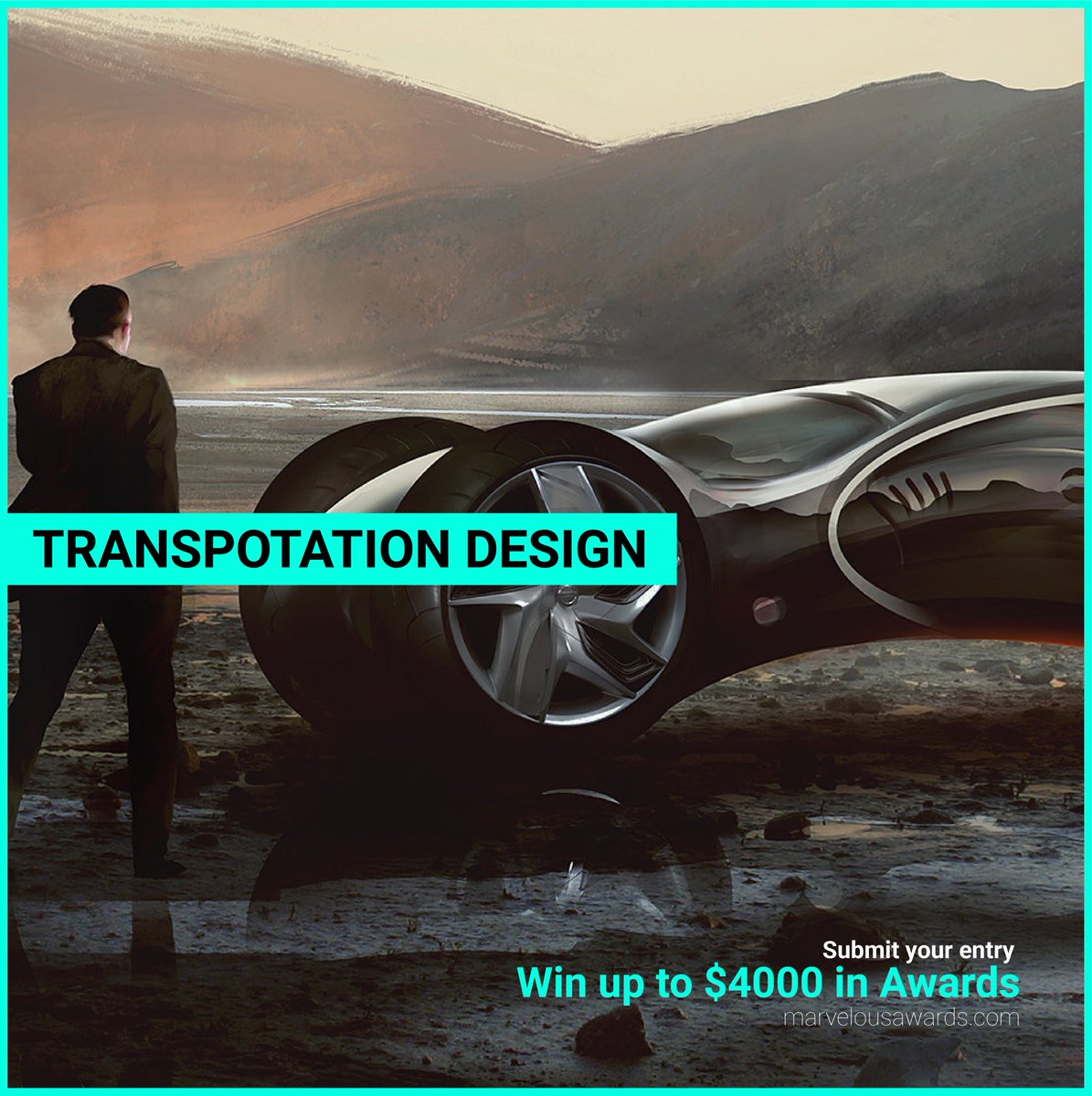marvelousawards's tweet photo. Plunge to outshine and get the glory. The Transport Designer of the Year may belong to you.

To participate, visit us at: https://t.co/LFSeG7YSj0

Win Up to $4000 in awards

There is no designer in the world who’s just like you.
#TransportationDesign
#DesignContest2020
#Designer https://t.co/9Wjw676YLz