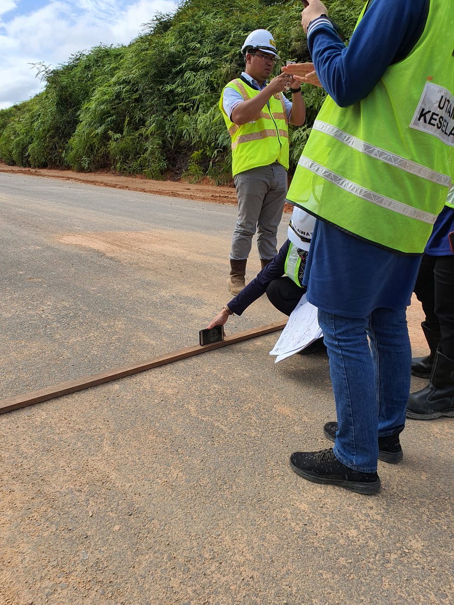 Pelaksanaan Audit Keselamatan Jalan peringkat 4 bahagian 2 dari  Bahagian Audit dan Program keselamatan Jalan pada 14hb Julai 2020 di Projek Pakej 6A.