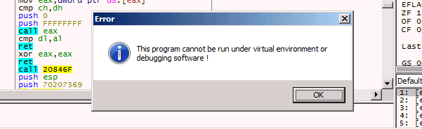 Loki_RE_artist's tweet photo. #GuLoader uses #AntiVM #antidebugger techniques in addition to #antiattach &amp; #unhooking techniques used in previous campaign earlier this year. 

run: https://t.co/0xRSxUgBV9

@VK_Intel @malwrhunterteam @James_inthe_box @JAMESWT_MHT https://t.co/UDIHJmcT4J