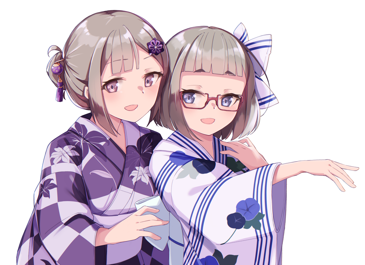 「お姉ちゃんのお下がりです

うちの子姉妹描きました! 」|Uut．💉×4のイラスト