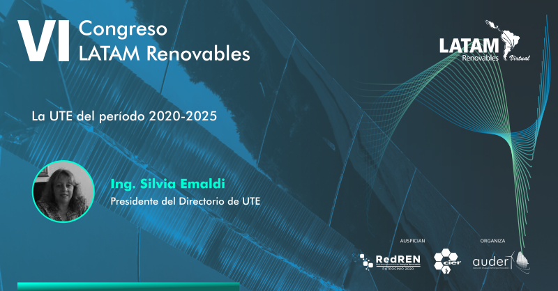 auderuy's tweet photo. #LATAMrenovables | Con el fin de conocer los objetivos y los desafíos de la UTE en el período 20-25 contaremos con la participación de la Ing. Silvia Emaldi, Presidenta de @UTE_ComCorp.

21 de julio ♻️☀️🍃🌊
+info: https://t.co/aHwjSBWrUK
Por inscripciones:https://t.co/acwOLzgiLQ https://t.co/KVBnTuN1wD