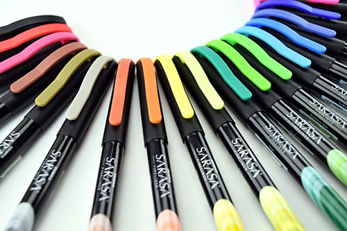 ZebraPenCanada's tweet photo. Fineliner pens are so versatile...our Sarasa Porous is great for everyday writing, adult colouring or journaling...the possibilites are endless! #fineliner #findzen #zebrapen #adultcoloring #bujo #bujoinspire #coloryourworld #colorcode #color https://t.co/FFQOxz2nNL