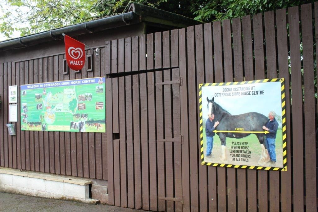 Cotebrook Shire Horse Centre is a fantastic place to take the family this summer in the safe open spaces of their grounds in #Cheshire Social distancing is easy with reminders to keep at least 1 shire horse apart! bit.ly/2Oqyxar