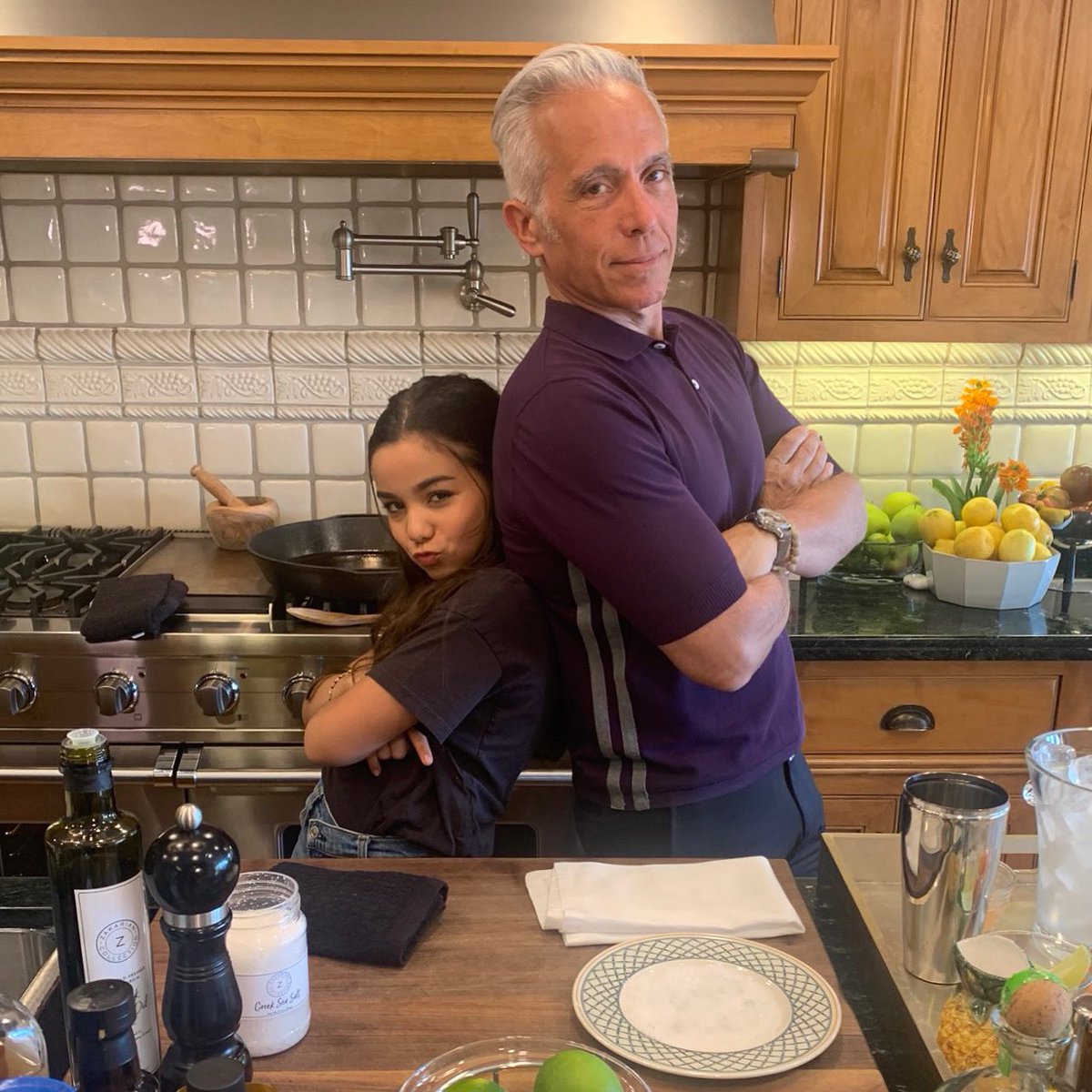 gzchef's tweet photo. I’ve got some serious competition in the kitchen these days! #AtHomewithGZ https://t.co/dpjJRPWM1V