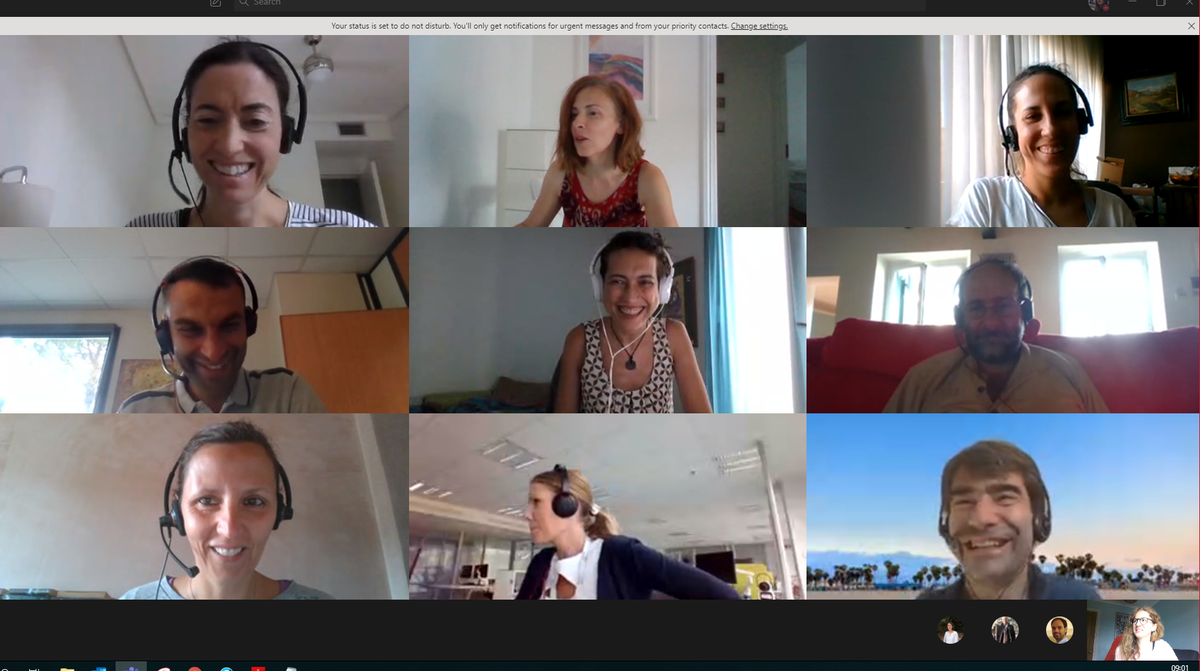 Thanks to all 1,250 attendees who joined our #NDC Travel Tech Talk webinar this morning! Here’s a “behind the scenes” photo of our support team helping to run the call and the live Q&amp;As. Do join us this afternoon at 5pm CEST for the 2nd session: ow.ly/Mmli50AzYnS