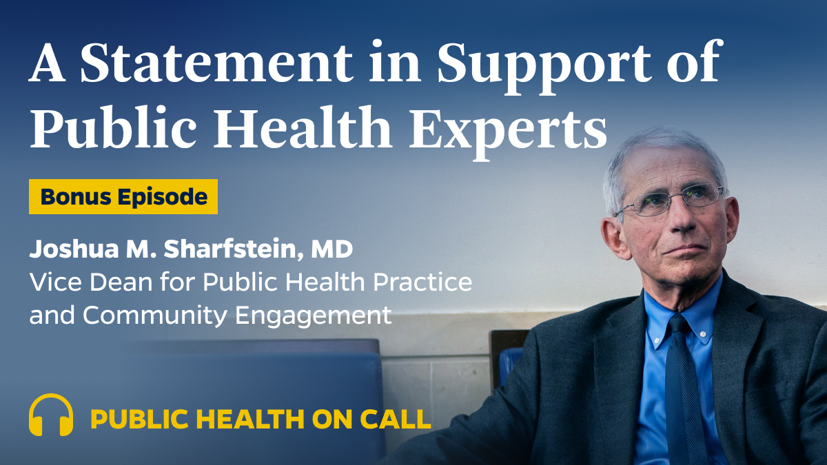 PublicHealthPod's tweet photo. "This is not a battle of public health vs. the economy," says @DrJoshS.

"The battle is humanity vs. the virus."

🎧 https://t.co/nxwPJCJCUj https://t.co/vDtfPnf2rf