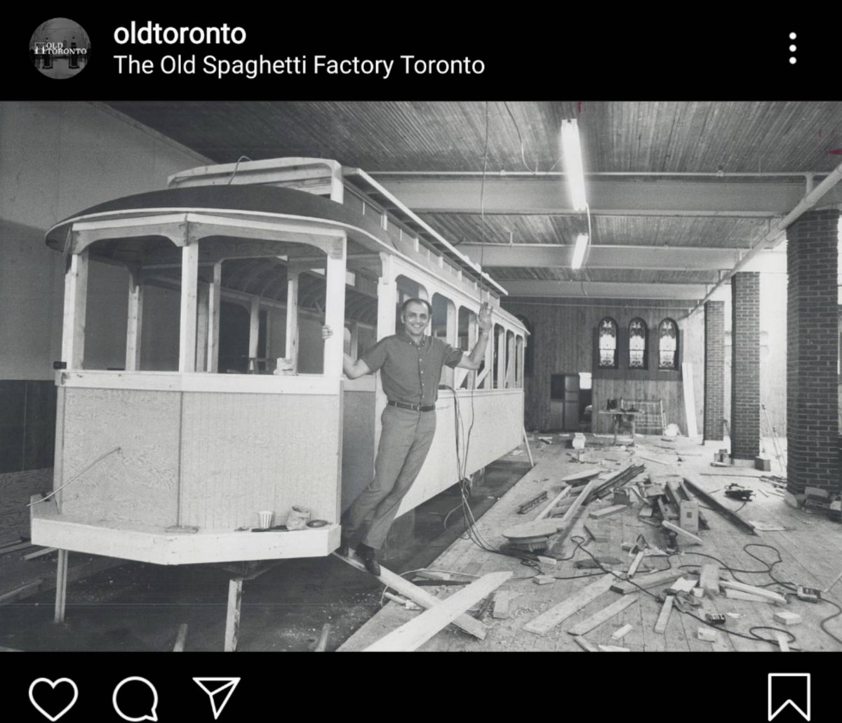 OldSpaghettiTO's tweet photo. #tbt to when our streetcar was being re-assembled back in 1971. Thank you @oldtoronto for sharing the memory!
. . . . . . . 
#torontorestaurants #torontomemories #oldtoronto #oldspaghettifactorytoronto #vintagetoronto #streetcarnamedspaghetti https://t.co/3cj5lONmz2