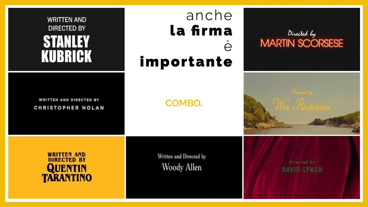 ComboAdv's tweet photo. 🟡 la FIRMA è IMPORTANTE 🟡⁣
⁣
Il tuo #brand è legato ai #contenuti che proponi, non snaturare la tua #firma sii #originale, racconta la tua #storia!⁣
⁣
#cinema #film #casertafood #caserta #campaniafoodporn #campaniafelix #salvinisciacallo #16luglio #instagramdown https://t.co/SqJNALt9jb