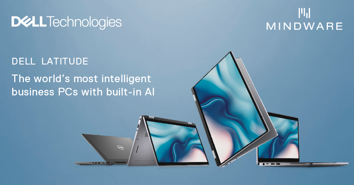 MindwareVAD's tweet photo. The World’s most intelligent business PCs with built-in all by Dell Technologies. To learn more, click here https://t.co/dXAMy0B3S6 #mindwaretech #delltecnhologies #businesspc https://t.co/cVgW4bVgkF
