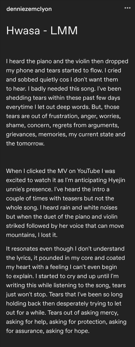 DenniezeMcLyon's tweet photo. Hwasa - LMM
@RBW_MAMAMOO #RespectMAMAMOO #respectMOOMOOS #HwasaLostMyMind #hwasamaría #Hwasa_LMM #hwasa_is_coming
https://t.co/YmzSAKLmsa https://t.co/ZaXdy3UdJn