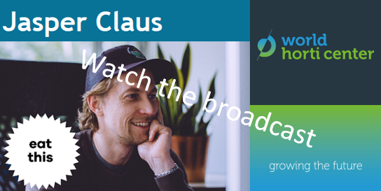 WorldHortiCentr's tweet photo. Jasper Claus, award winning filmmaker, gave his vision of how the horticultural sector can create a credible story that appeals to society. His message: 'touch the hearts and change the minds'. 

Watch back the recording via: 
https://t.co/zkzHfq3aib https://t.co/hiiSz2RkZl