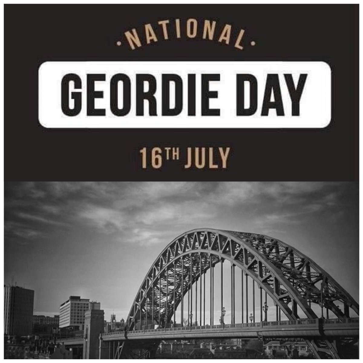 Zobow92's tweet photo. Happy National Geordie day everyone!  #nationalGeordieDay ⚫️⚪️ https://t.co/JZCHyNanOR