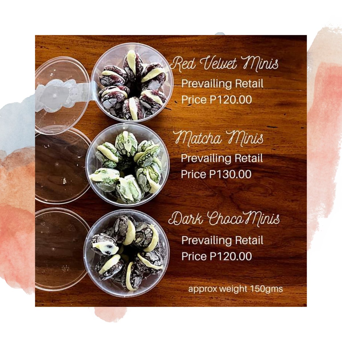 hey_racel's tweet photo. BATCH 2 JULY
Available on July 18 (Saturday)

♥️ Red Velvet Crinkle (120 pesos)
Deep red yet soft, fudgy, chewy, slightly tangy in premium dutch cocoa powder is the all time favorite. https://t.co/ECVNhBTdIK