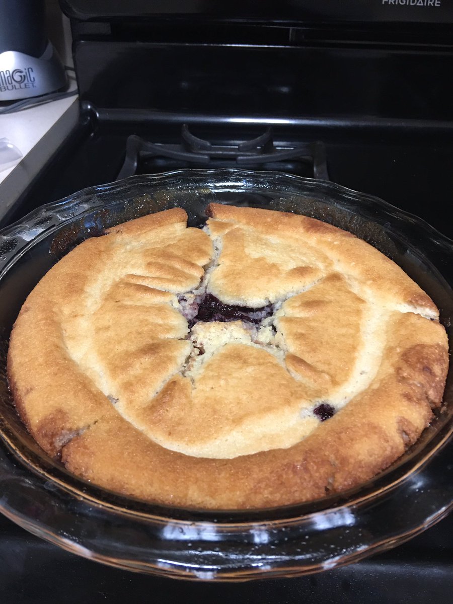 PlaygroundPr001's tweet photo. Last nightโs homemade cherry cobbler with fresh cherries. #DESSERT #cobbler #kitchendelight #homemade #sweettreat #summerbaking https://t.co/GrQEFr1c1S