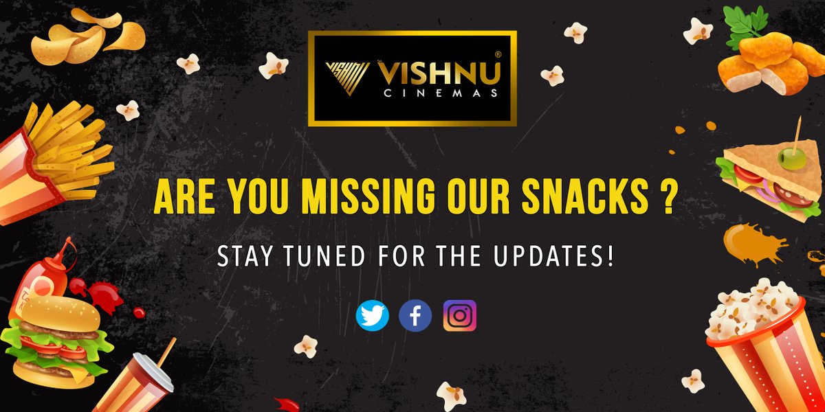 VishnuCinemas's tweet photo. Its been a long time since we served you! Wait for it... #Vishnu_cinemas #v_updates #foodie #Food #TamilCinema #vellore #vellorefort #vellorepeople #foodie https://t.co/ncCu5gCJ1G