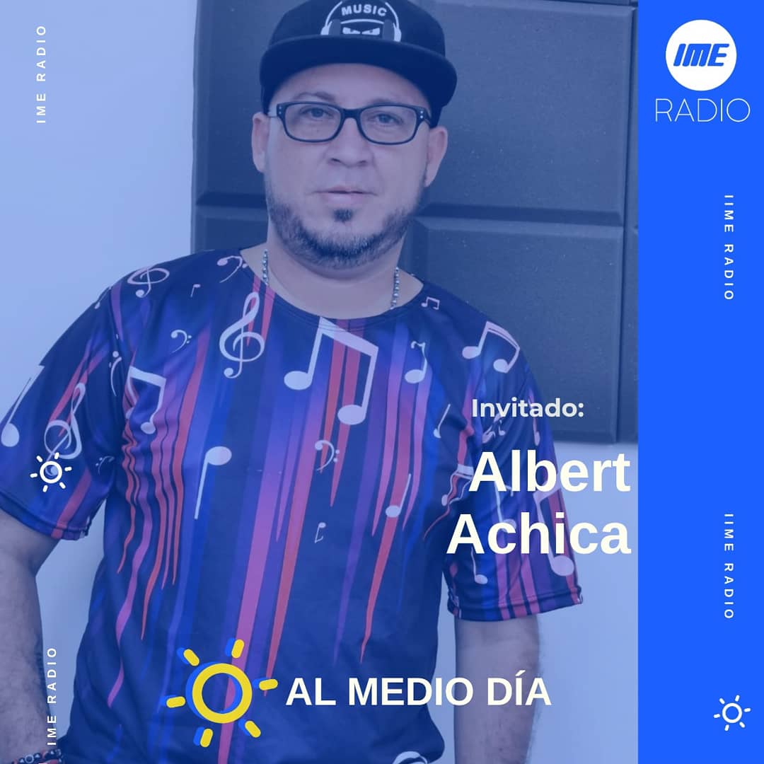 Recuerda que ☀️Al Medio Día, tenemos un espacio especial para conocer personajes y hablar de temas de interés para tod@s. 

Hoy 16 de julio, el invitado será Albert Achica, él es locutor y programador de Juventud Stereo.

Escúchanos🎧  en ime.edu.co/ime-radio/