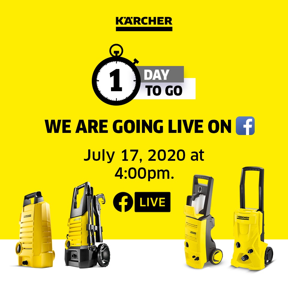 KaercherIndia's tweet photo. We are almost there for the live demo! #wearelive #countdown #comingsoon #liveevent #cominglive #livestream #goinglive #facebooklive #event #livedemo #pressurecleaning #jetwasher #carwasher #bikewashing #spotremoval #dirtremoval #pressurewasher #cleaning #clean #Hygiene https://t.co/bjLlVYKCHC