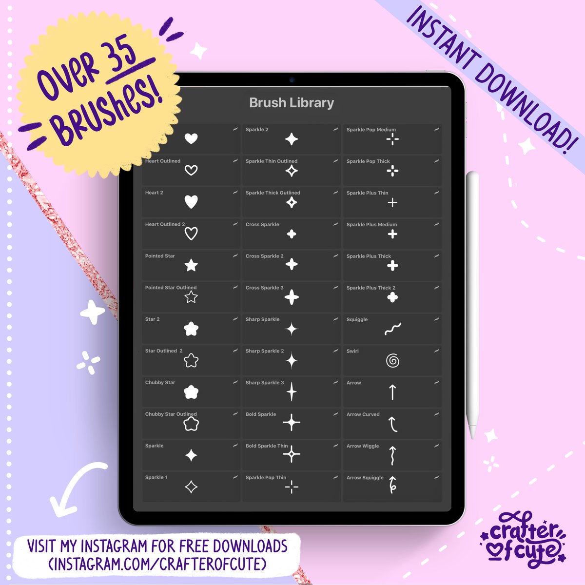 CrafterofCute's tweet photo. Hey guys! I just added my very first #cute #procreate #brushes pack! Check it out! ⬇️
https://t.co/VgFyGXHkDt via @Etsy

I also have a free version (3  brushes) on my Instagram! https://t.co/kewAYdFqpt https://t.co/N870PmXwKN