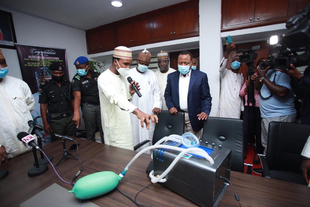 OvieAli's tweet photo. The A.B.U Zaria 200level student who invented a portable ventilator and an industrial vacuum cleaner has been invited by the Minister of State for Science and Technology @MohdHAbdullahi to support Dalhatu on securing patent, and making his inventions into commercial quantities. https://t.co/ySux9HqRfM