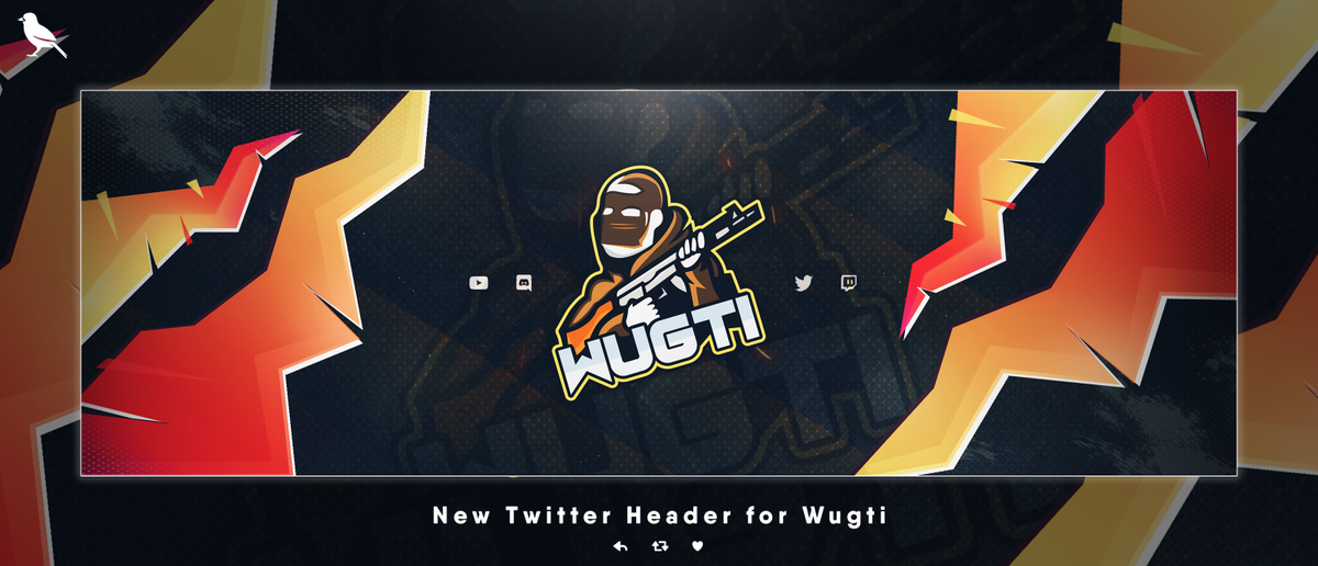 Athena__Design's tweet image. New twitter header for @wugti 🧡