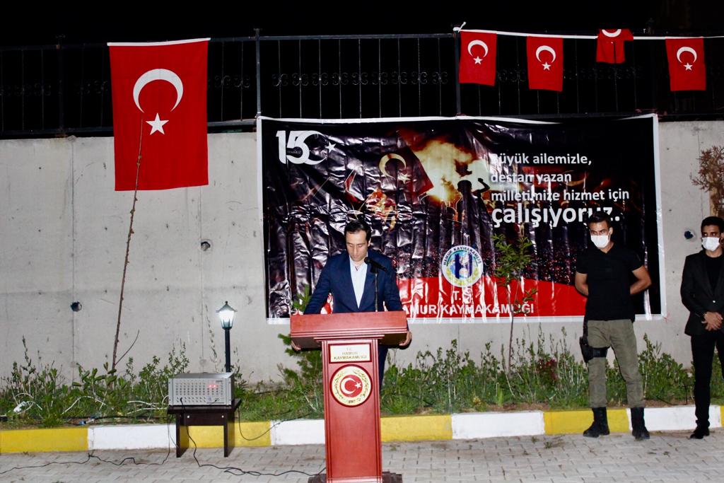 İLÇEMİZDE 15 TEMMUZ DEMOKRASİ ZAFERİ VE ŞEHİTLERİ ANMA PROGRAMI DÜZENLENDİ
hamur.gov.tr/ilcemizde-15-t…