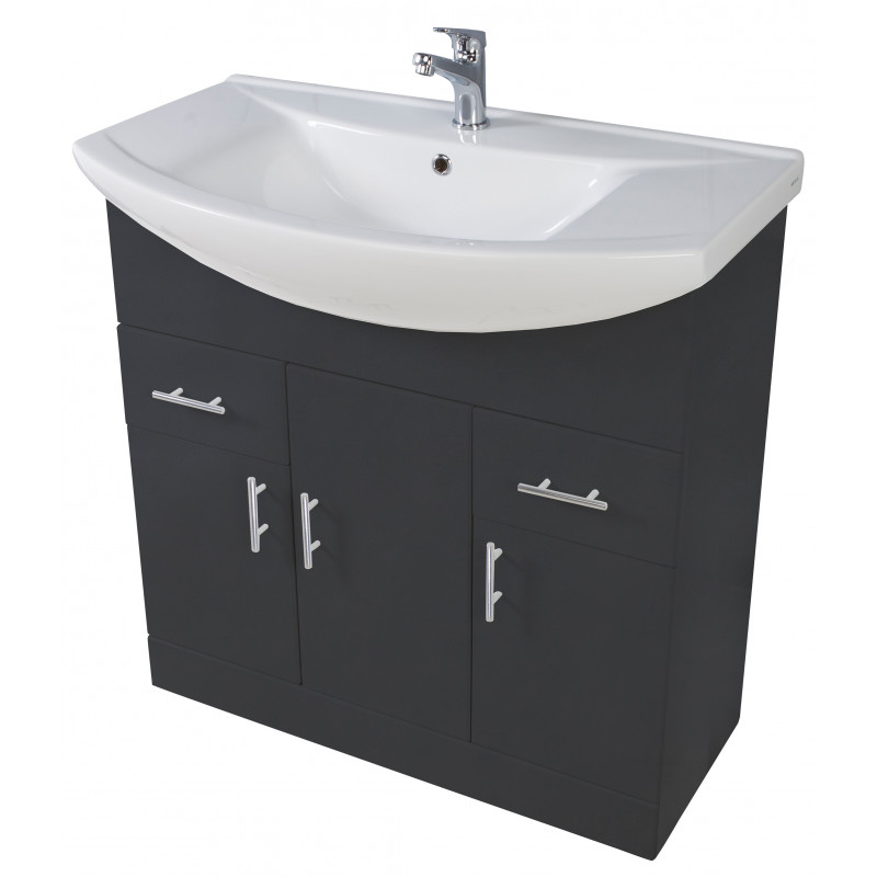 DBathroomStore's tweet photo. Iona Verona floor standing vanity unit. A new brand we have added to the website! The floor standing unit is available in 2 colours, white and anthracite and an impressive 6 sizes to choose from ranging from 450mm up to 950mm. Find the range here - https://t.co/htuEDfZyh6 https://t.co/MUUkgNsjfx