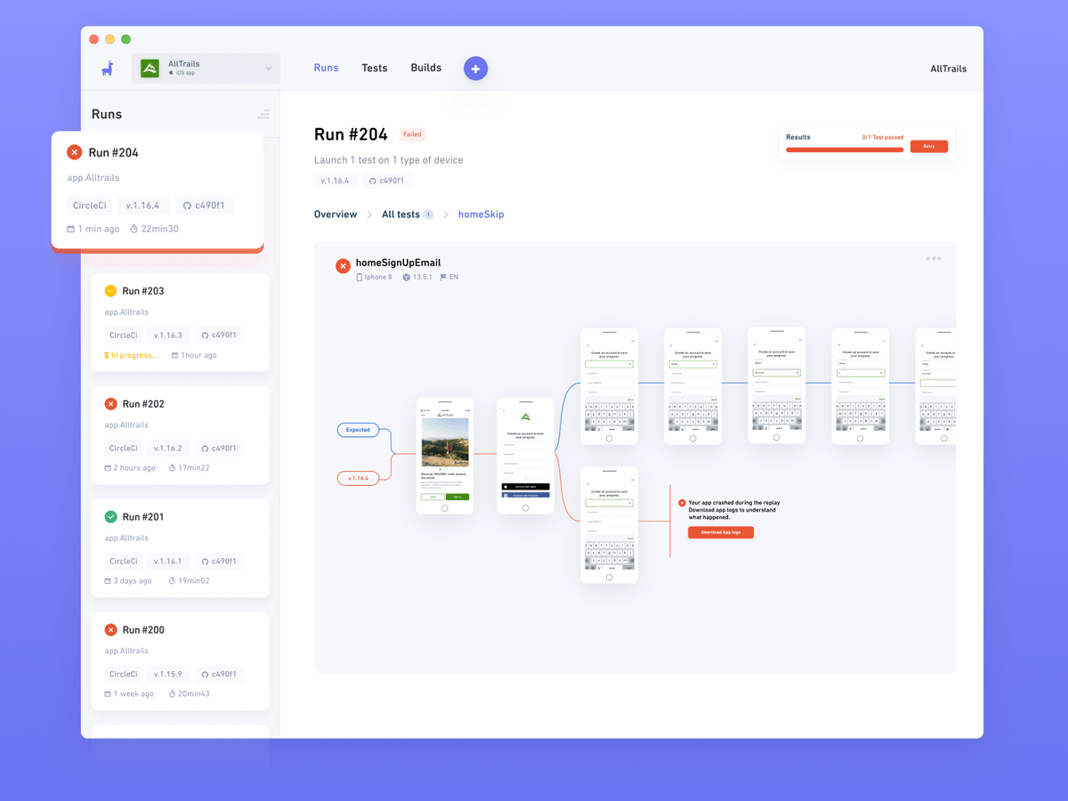 UseWaldo's tweet photo. We've launched https://t.co/cbDJG0BOc5 on @ProductHunt! Anyone on your team can create automated mobile tests! No more scripting tests, only fixing bugs. Would love to get your thought via PH comments https://t.co/EZ10w8e3iG! https://t.co/QF49nL0y1G