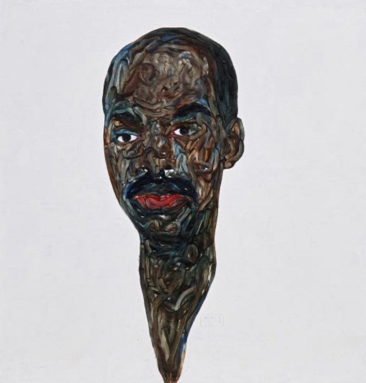 McZinsou's tweet photo. 🚨 Marché de l’art : record historique, hier chez @phillipsauction, pour l’artiste #AmoakoBoafo du #Ghana. Ses deux œuvres se sont vendues à environ 10 fois l’estimation, dépassant les 200 000$. 
La maison #Dior avait annoncé cette semaine sa collaboration avec l’artiste. https://t.co/ooT2GKpLnn