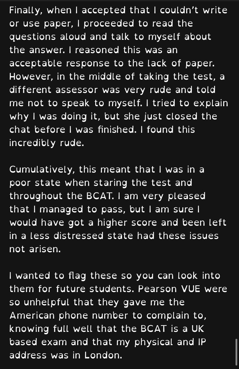 n_rokad's tweet photo. @barstandards You say diversity is essential to a representative profession, perhaps you have overlooked disabled people. I’ve had huge difficulty with my BCAT, please can you and @PearsonVUE to sort this out. Here are my emails to you. @blwstndsbrd @BarristerSecret @BDAdyslexia https://t.co/MboE4reyH7