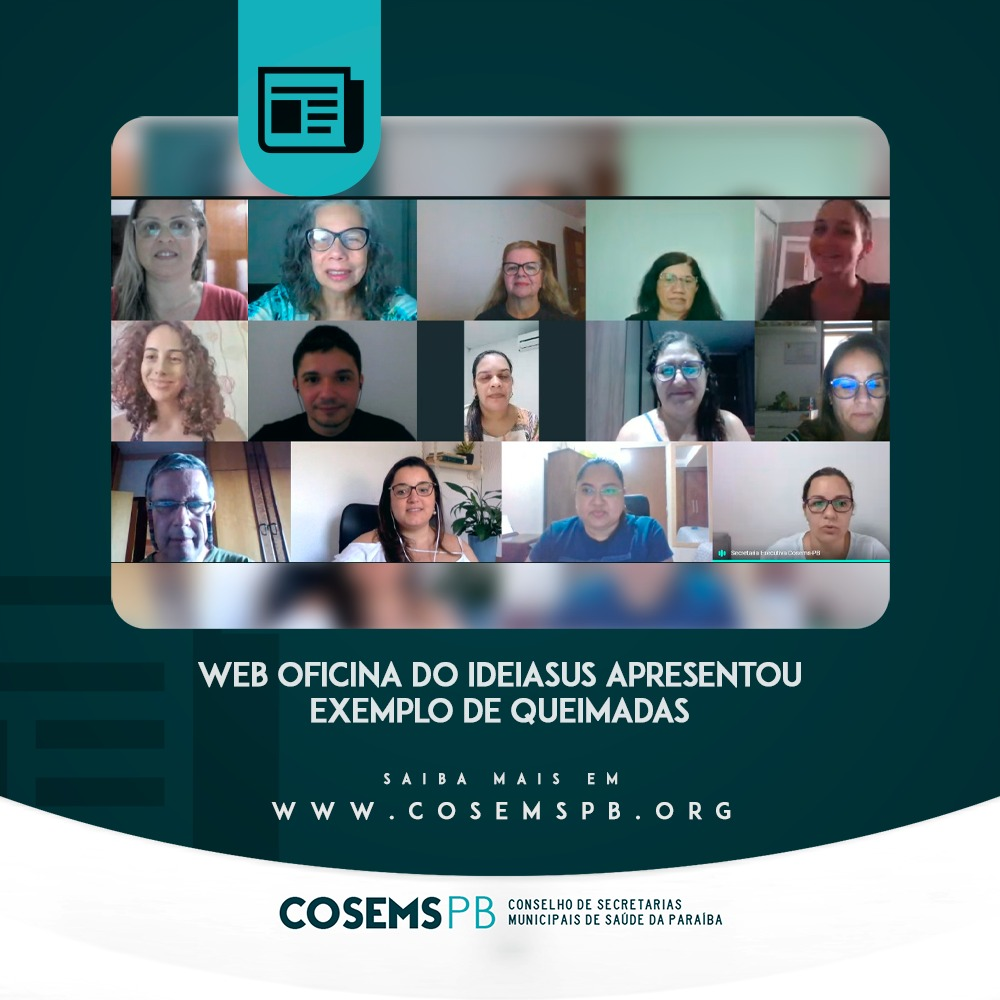 cosems_pb's tweet photo. O COSEMS-PB participou ma tarde desta quarta-feira (15) das 14h às 16h de mais uma web oficina da Curadoria em Saúde para sistematização das práticas, junto ao IdeiaSUS/Fiocruz e UFPB. 
Veja a matéria completa: https://t.co/TVMT1XydM2 https://t.co/GvBnDekhrt