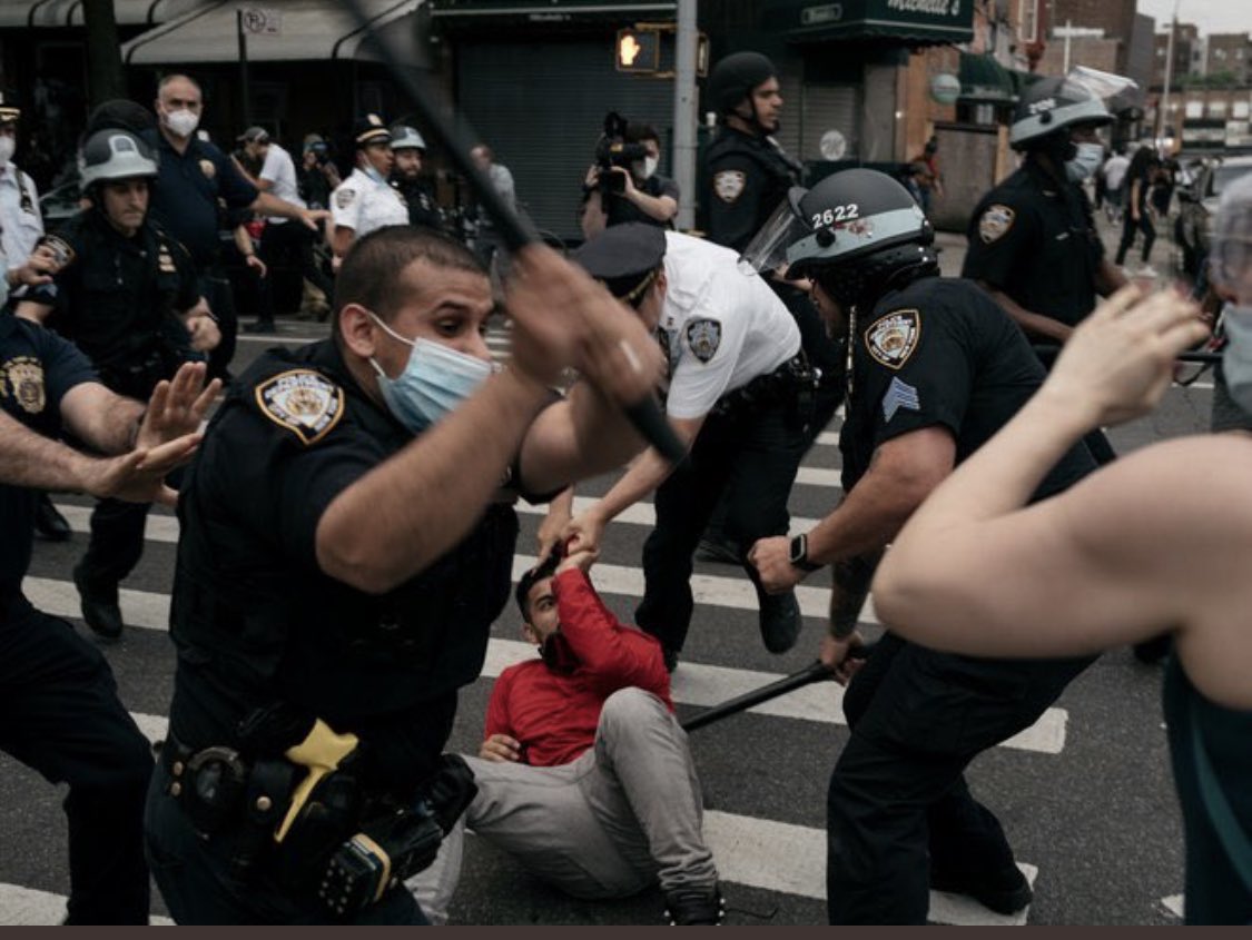 Building_things's tweet photo. @nyckatyc @NYPDnews Disgusting!! Thanked for beating non violent civilians....? Women...? Children...? Oh and they weren’t all black. Maybe that makes it easier for you to understand. https://t.co/U5gId8XH9r