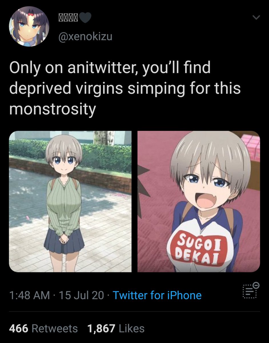 D Rika On Twitter Just Want To Point Out These People Call Themselves Anime Fans When They Can T Stand One Short Big Breasted Anime College Girl Https T Co 1sr4kbgpu5