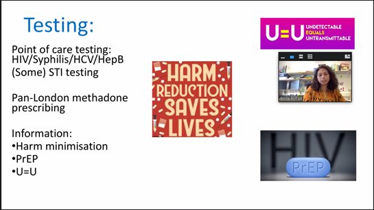 BASHH_UK's tweet photo. @BintyRock and Ian Montgomery from Positive East giving an insight into managing the homeless population in London during the #covid19 pandemic #virtualBSM https://t.co/Zqx9qYV7ym