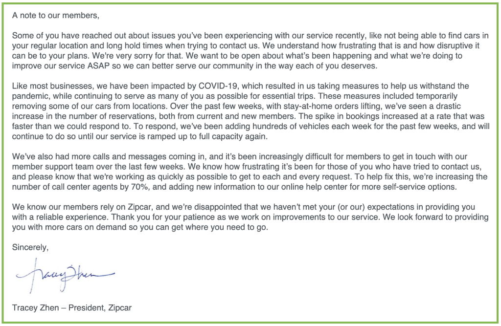 Zipcar on Twitter "We know some of you have been having issues with