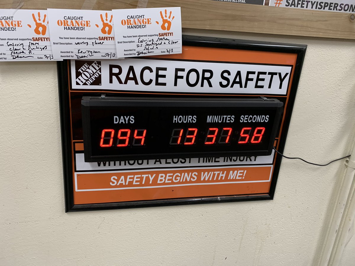90 Days Safe up in here!!  So proud of our team!!  #ShermanStrong #180herewecome <a href="/SMaurice2/">Sally Maurice</a> <a href="/HDapm137/">Matt Allen</a> <a href="/KaliTerryTHD/">Kali Terry-DHRM D137</a> @aaronmangrum <a href="/Justin_L_Harris/">Justin Harris</a> <a href="/KristaPharr/">Krista Pharr</a>