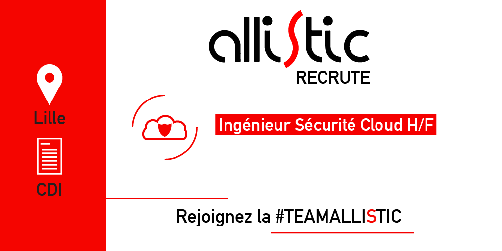 CareersAllistic's tweet photo. Tu maîtrises l' #infrastructure #cloud et tu souhaites la sécuriser pour accompagner le développement des #entreprises ?

Nous devrions en échanger ! 
Pour consulter l'offre et postuler ⏭️ https://t.co/rEzE29axZk

#Recrutement #CDI #TeamAllistic #SSI #Cloud #AWS #GCP #OVH #AZURE https://t.co/8Y7q4QaOp1