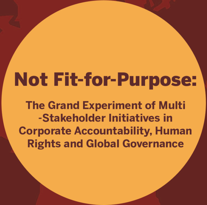 MSIIntegrity's tweet photo. After a decade of research &amp; analysis, we have concluded in our new report, #NotFitForPurpose, that #MSIs have failed as #BizHumanRights tools. It’s time to #RethinkMSIs and center rights holders and communities in our solutions. Read it now 👉 https://t.co/OFXQIlfIas https://t.co/TjI9c0sn5y