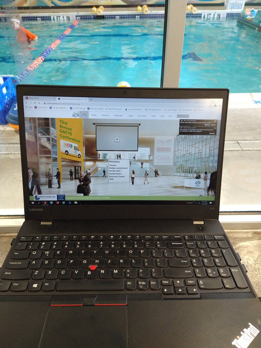 moodynomics's tweet photo. Attending while Mrs. Moody drove us to swim lessons and while my sons are at their swim lessons! Thank goodness for hotspots! @GACTE @GoldfishSwim #gcpscte #norcross #peachtreecorners https://t.co/AOjJxrTP1z