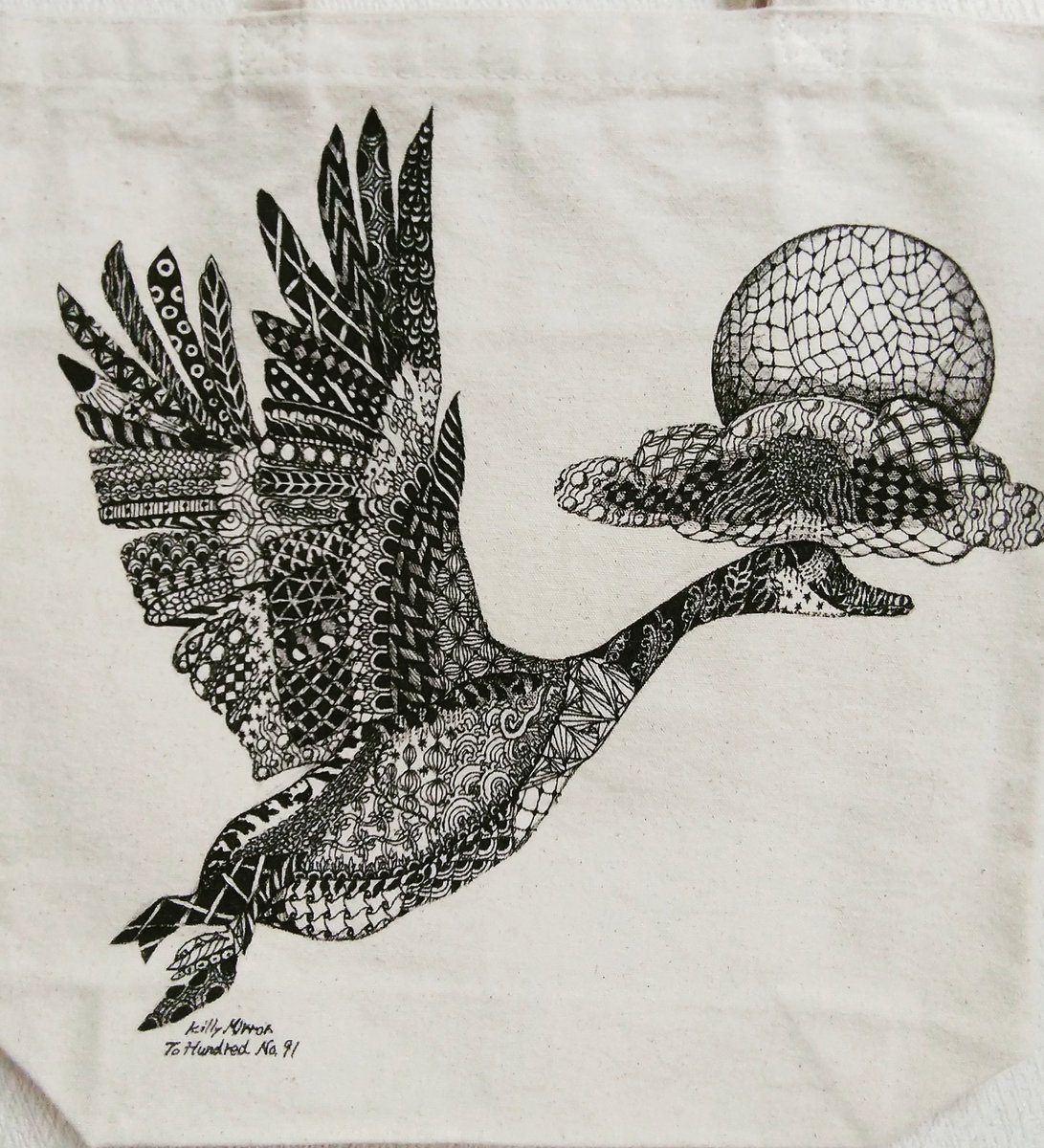 コヤアラムイ To Hundred No 91 渡り鳥 Tohundred Killymirrorfactory Zentangle Bird Animal Migratorybirds Birdofpassage Art Illustration Penart Drawing Picture ゼンタングル アート 絵画 絵 ペン画 イラスト 鳥