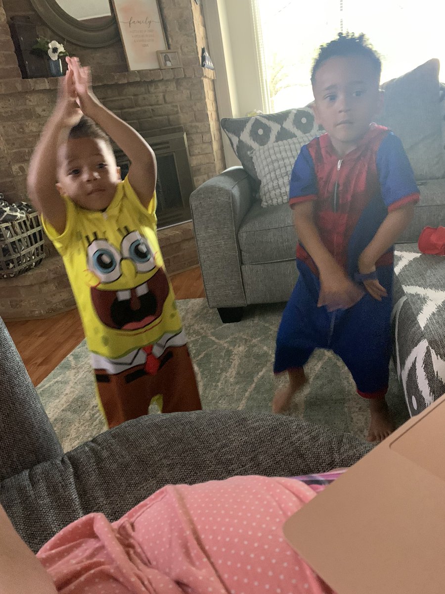 MsLPowellsClass's tweet photo. The boys are loving listening to @JimGillmusic this morning during the Early Childhood Special Education Inclusion conference. What a great way to end the three day virtual conference!  #R4EarlyChildhood https://t.co/wF1GcCdn1o